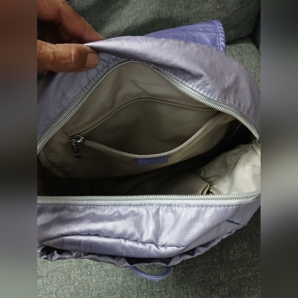 Kipling Purple Metallic BackPack - Picture 3 of 8